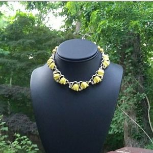 c.1950's KRAMER Yellow Thermoset Tulip Adj. Choker
